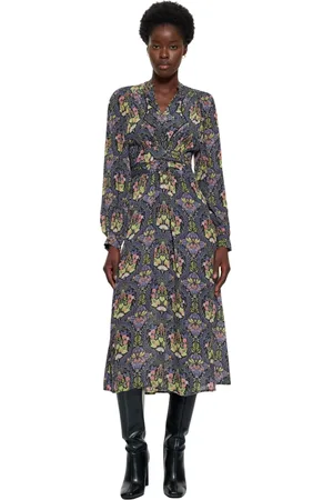 Antik Batik Kleedjes, Dames, Veelkleurig, S, Eros print maxi jurk