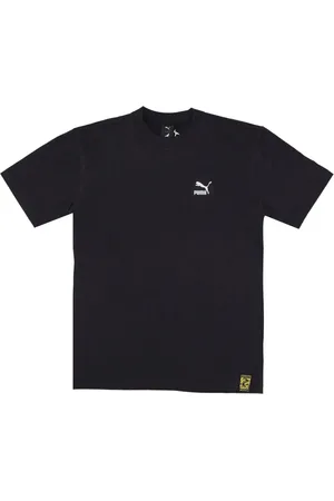 PUMA Tops, Heren, Zwart, L, Katoen, Zwarte Staple Tee met Oosterse Oorsprong