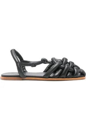 Hereu Schoenen, Dames, Zwart, 36 EU, Zwarte Kooi Vierkante Neus Schoenen