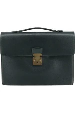 LOUIS VUITTON Pre-owned, Dames, Groen, ONE Size, Leer, Pre-owned Leather briefcases