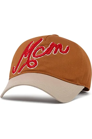 MCM Accessoires, unisex, Bruin, ONE Size, Katoen, Katoenen keper cape met logoborduursel