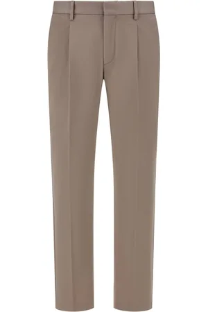 Boggi Milano Broeken, Heren, Bruin, XL, Katoen, Stretch Katoenen Broek