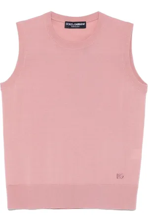 Dolce & Gabbana Truien, Dames, Roze, M, Vison Sweater
