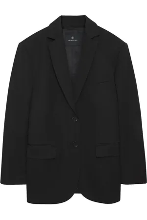 ANINE BING Jassen, Dames, Zwart, L, Wol, Quinn Wol Blazer