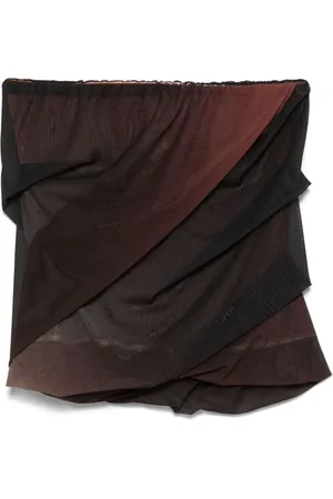 The Attico Rokken, Dames, Veelkleurig, S, Gradient Mesh Rok Elastische Tailleband