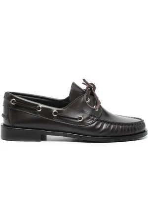 Aeyde Schoenen, Dames, Bruin, 40 EU, Cederbruin Frontstrik Blokhak
