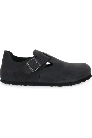 Birkenstock Schoenen, Heren, Zwart, 42 EU, Leer, London Oiled Loafers