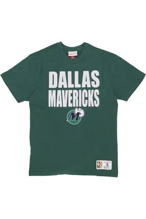 Mitchell & Ness Tops, Heren, Groen, XL, Katoen, Dallas Mavericks NBA Tee