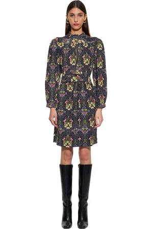 Antik Batik Kleedjes, Dames, Veelkleurig, L, Katoen, Eros print jurk