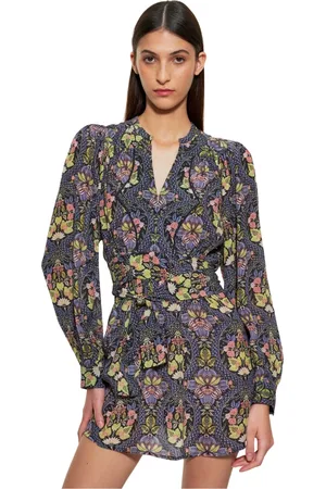 Antik Batik Kleedjes, Dames, Veelkleurig, M, Eros print mini jurk