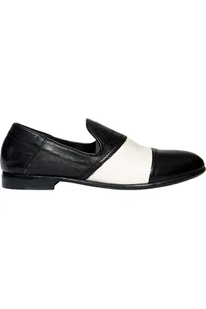 HUNDRED 100 Schoenen, Dames, Zwart, 36 EU, Leer, Bicolor Loafer Schoenen Ss 23