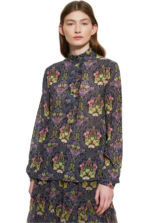 Antik Batik Blouses & Shirts, Dames, Veelkleurig, S, Katoen, Eros print blouse