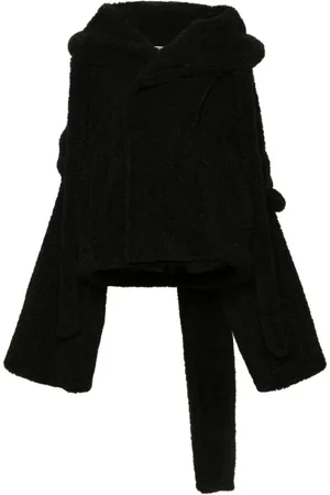 OTTOLINGER Jassen, Dames, Zwart, M, Satijn, Zwarte Fleece Textuur Hoodiejas