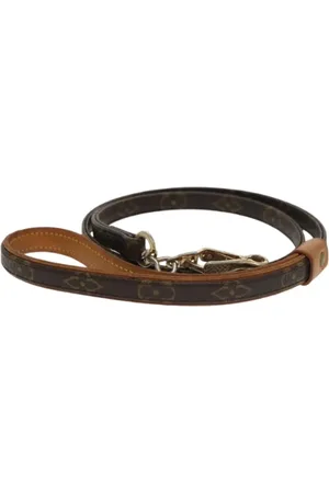 LOUIS VUITTON Pre-owned, Dames, Bruin, ONE Size, Leer, Pre-owned Canvas belts