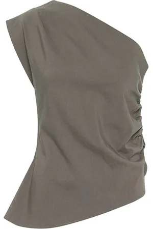 My Essential Wardrobe Tops, Dames, Bruin, L, Nylon, Off Shoulder Top Major