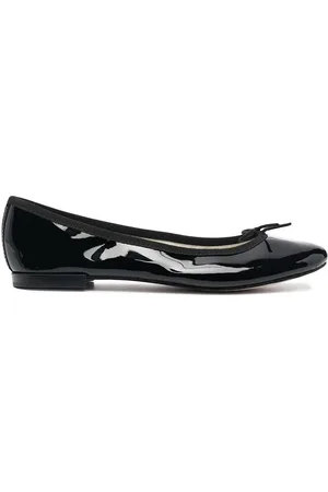 Repetto Schoenen, Dames, Zwart, 36 EU, Leer, Zwarte leren instappers met strikdetail