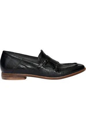 HUNDRED 100 Schoenen, Dames, Zwart, 40 EU, Zwarte leren Loafer Mocassins