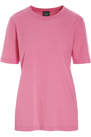 Bitte Kai Rand Tops, Dames, Roze, L, Katoen, Bubble Gum Katoenen T-Shirt