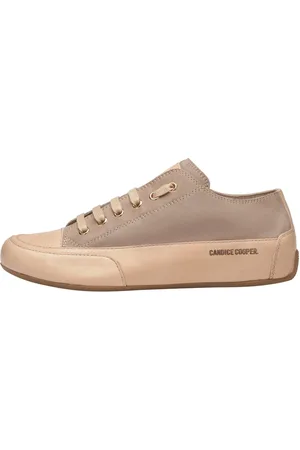 Candice Cooper Schoenen, Dames, Grijs, 39 1/2 EU, Leer, Buffed Leather and Suede Sneakers Rock S