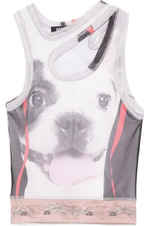 OTTOLINGER Tops, Dames, Veelkleurig, S, Jurk met Logo Print en Uitgesneden Details
