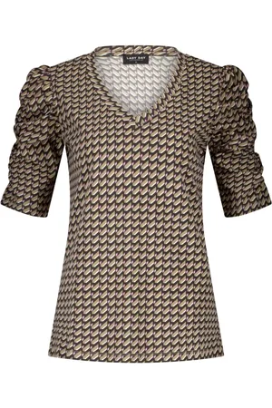 Lady Day Blouses & Shirts, Dames, , XL, Gerimpelde V-hals top met Tigger-print