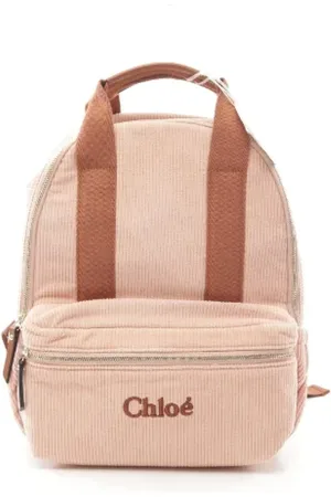 Chloé Pre-owned, Dames, Roze, ONE Size, Pre-owned Velvet backpacks
