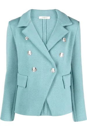 CHARLOTT Jassen, Dames, Blauw, S, Wol, Blazers