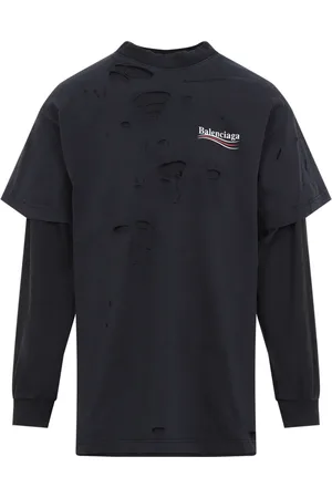 Balenciaga Tops, Heren, Zwart, M, Katoen, Zwart T-shirt & Polo Unisex Kleding