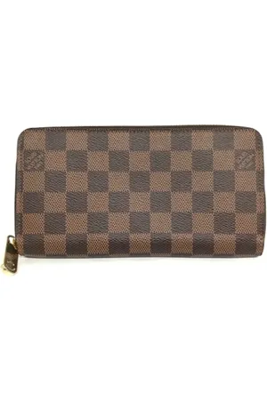 LOUIS VUITTON Pre-owned, Dames, Bruin, ONE Size, Pre-owned Canvas wallets
