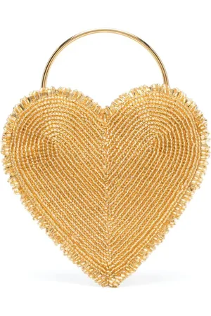 VANINA Tassen, Dames, Geel, ONE Size, Goudkleurige Top Handtas