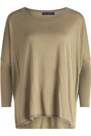 Betty Barclay Truien, Dames, Groen, M, Oversized Style Gebreide Trui