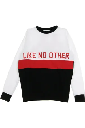 Kappa Sweatshirts & Hoodies, Heren, Veelkleurig, M, Heren Crewneck Sweatshirt Wit/Zwart/Rood
