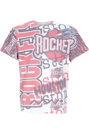 Mitchell & Ness Tops, Heren, Veelkleurig, M, Katoen, NBA Jumbotron 2.0 Tee Houston Rockets