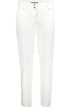 Betty Barclay Jeans, Dames, Wit, XL, Slim Fit Casual Jeans met lage taille