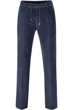 MOORER Broeken, Heren, Blauw, XL, Katoen, Anton-U08