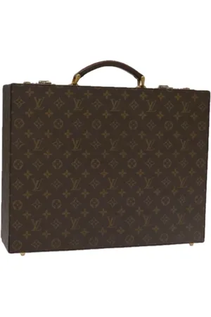 LOUIS VUITTON Pre-owned, Dames, Bruin, ONE Size, Pre-owned Canvas briefcases