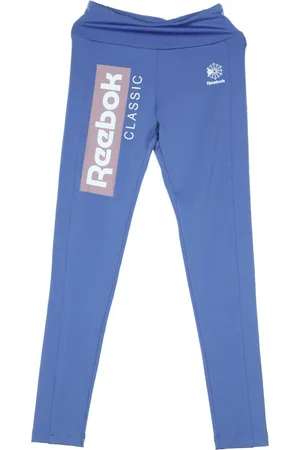 Reebok Broeken, Dames, Blauw, L, Leggings Vrouwen Cl R Legging Lila Schaduw