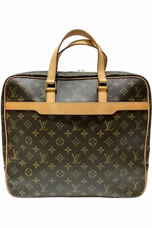 LOUIS VUITTON Pre-owned, Dames, Bruin, ONE Size, Leer, Pre-owned Canvas briefcases