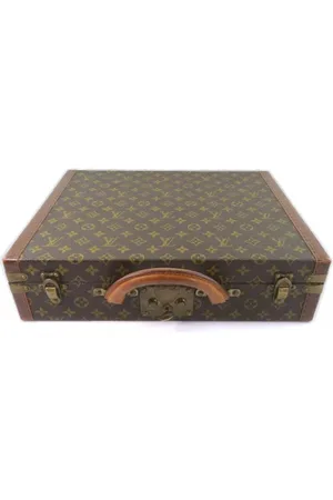 LOUIS VUITTON Pre-owned, Dames, Bruin, ONE Size, Pre-owned Canvas briefcases