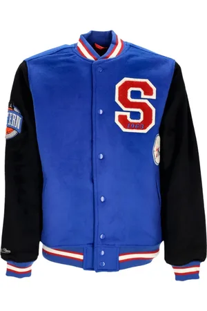 Mitchell & Ness Jassen, Heren, Blauw, L, Wol, NBA Team Legacy Varsity Jacket
