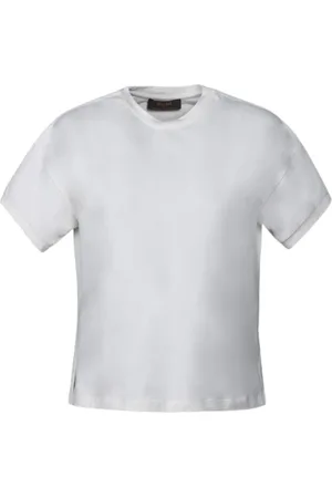 MOORER Tops, Dames, Wit, XS, Katoen, Ligea-Jbi