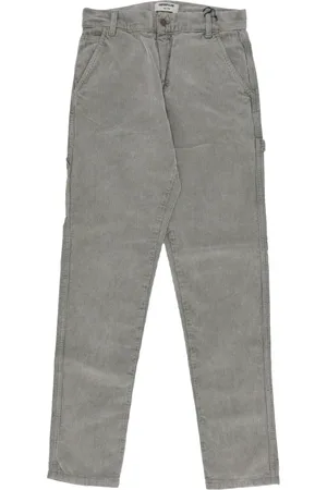 Caterpillar Broeken, Heren, Grijs, W30, Katoen, Fluwelen Werkkleding Stijl Timmerman Broek