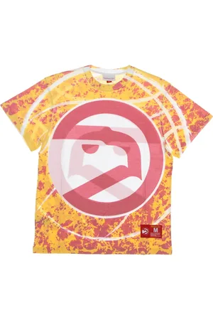 Mitchell & Ness Tops, Heren, Veelkleurig, S, Katoen, NBA Jumbotron Tee Hardwood Classics