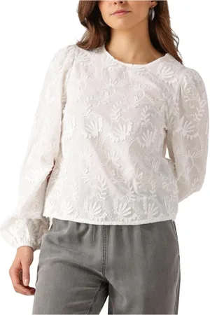 Object Blouses & Shirts, Dames, Wit, XS, Elegante Witte Blouse
