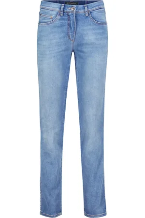 Betty Barclay Jeans, Dames, Blauw, XL, Moderne Slim-Fit Stretch Broek