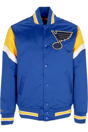 Mitchell & Ness Jassen, Heren, Blauw, S, Polyester, NHL Heavyweight Bomber Jacket Stlblu