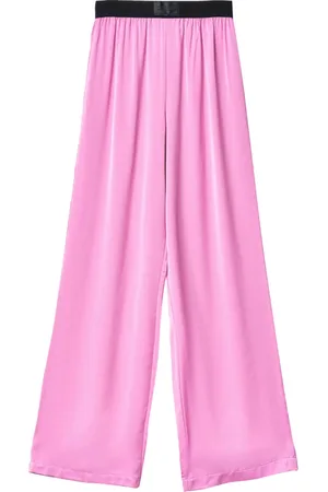 GAËLLE Broeken, Dames, Roze, XS, Katoen, Roze Broek Elegante Stijl