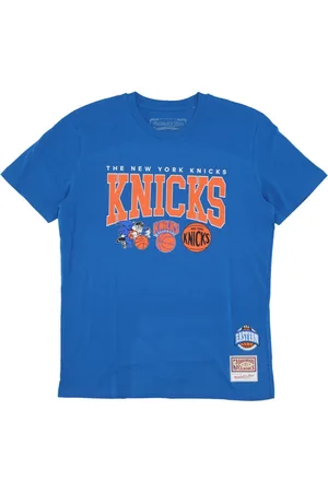 Mitchell & Ness Tops, Heren, Blauw, S, Katoen, NBA HWC Kampioen Stack Tee