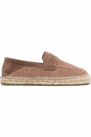 MANEBI Schoenen, Heren, Bruin, 44 EU, Bruine Espadrilles voor Mannen
