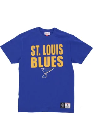 Mitchell & Ness Tops, Heren, Blauw, M, Katoen, Stlblu Legendarische Slub Tee Korte Mouw